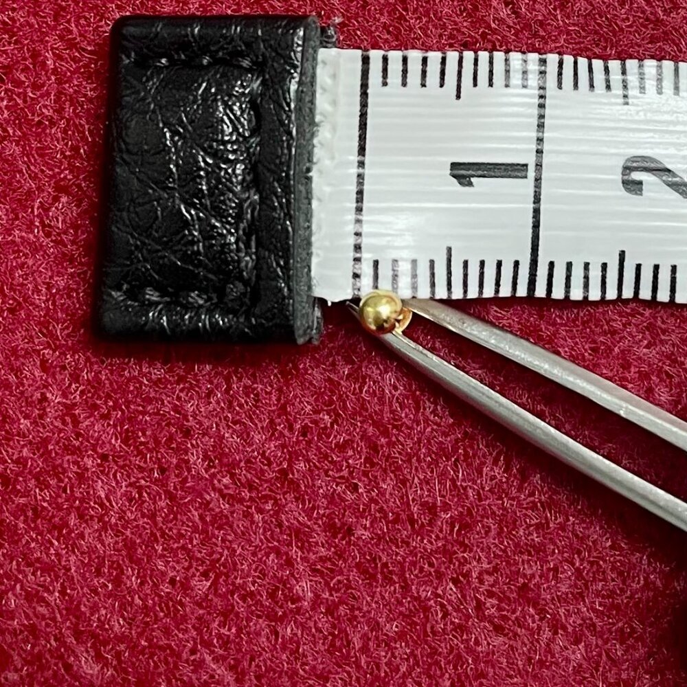 Bvla 14k Solid Gold Threadless Bead Ball Set With… - image 3